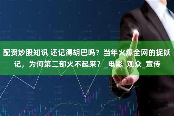 配资炒股知识 还记得胡巴吗？当年火爆全网的捉妖记，为何第二部火不起来？_电影_观众_宣传
